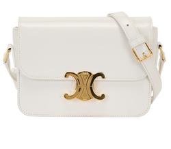 Teen Triomphe Bag, Leather, White, U-RG-5212, DB,  3*